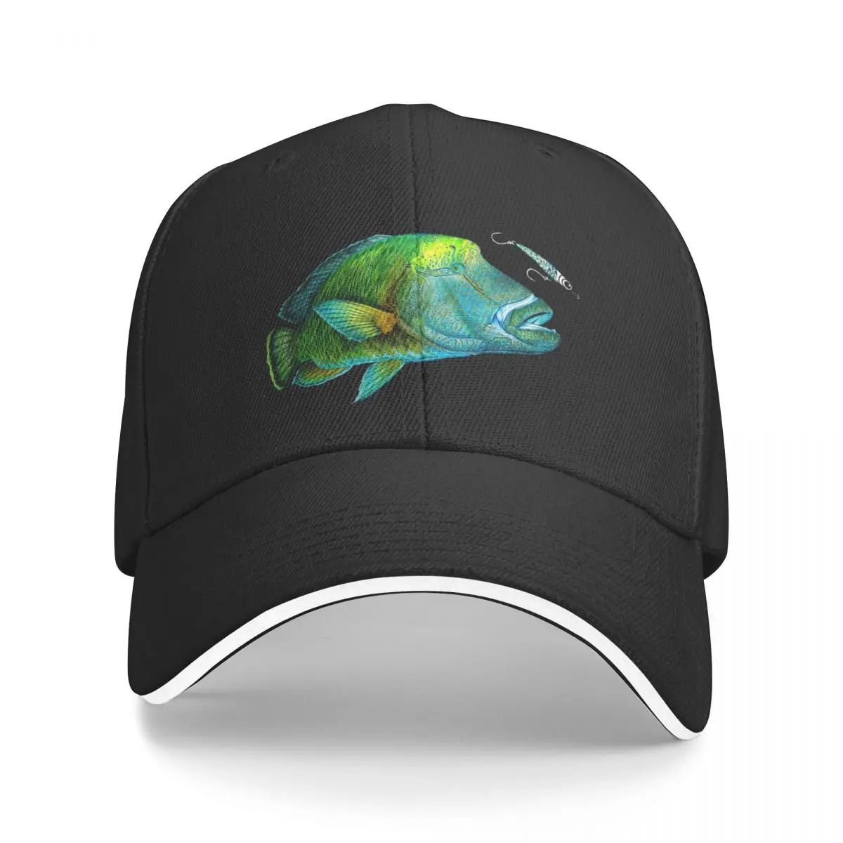 

Napoleon wrasse and stickbait Baseball Cap Designer Hat dad hat black For Women 2025 Men's