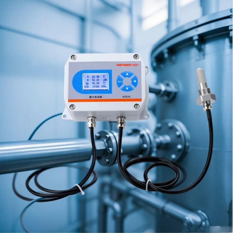 

Дистанционный ЖК-дисплей, промышленный высокоточный онлайн-зонд для внутреннего настенного крепления, датчик точки росы для вакуумной сушилки