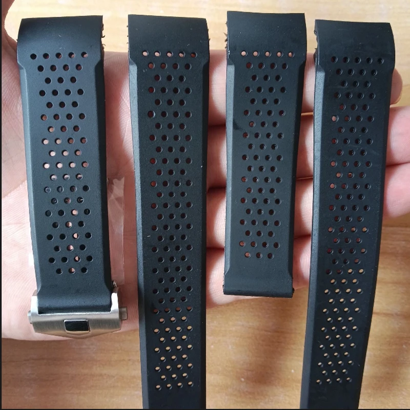 Soft Silicone Watch Bracelet For TAG HEUER GRAND CARRERA AQUARACER Wristband Men Watch Straps Rubber Watch Band 22mm