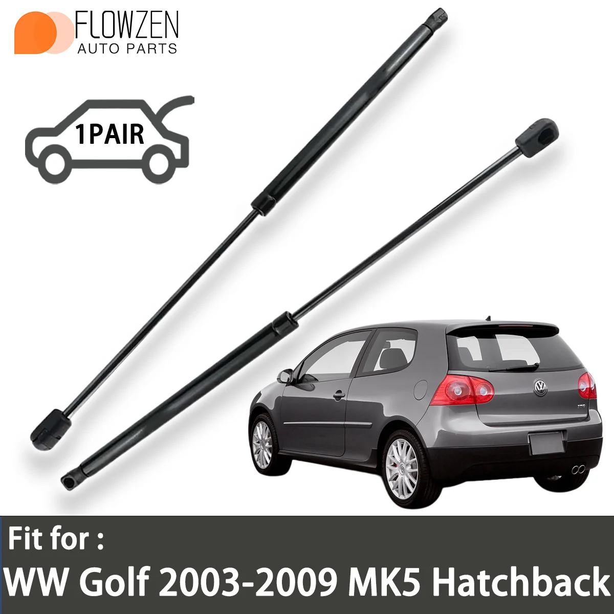 Barre à ressort de entretoises à gaz de coffre pour VW Golf MK5 hayon 2003-2009 OE SG301053 1K6827550B tige de pression de barre de jambe de force de choc arrière