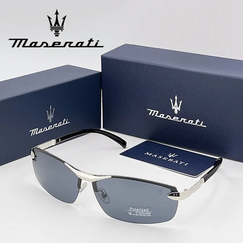 Imagen 2 del producto MASERATI UV400 gafas de sol polarizadas ligeras sin marco para ciclismo conducción al aire libre Unisex hombres mujeres gafas de sol diarias 20345
