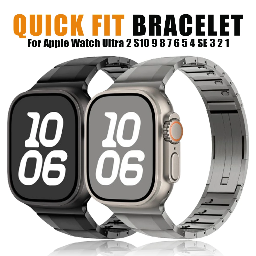 

Титановый цветной ремешок для Apple Watch Ultra 2 49 мм 10 9 8 7 46 мм 42 мм 41 мм 45 мм Ремешки из нержавеющей стали для iWatch 6 SE 40 44 38 мм