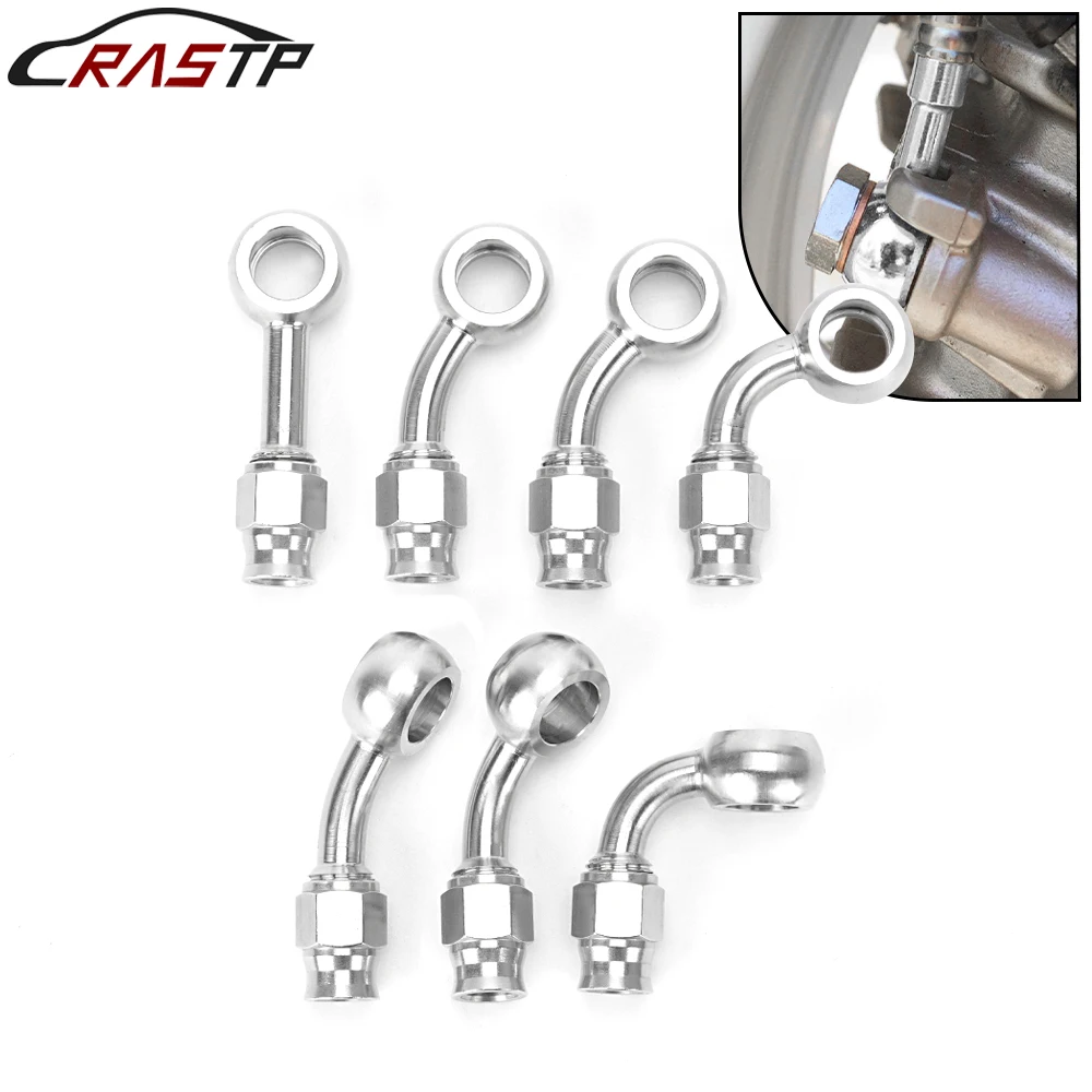 RASTP-AN3 10mm Stainless Steel Banjo Hose End Fitting Motorcycle Motor Bike Hydraulic Brake Oil Hose Line Banjo Fitting HR071