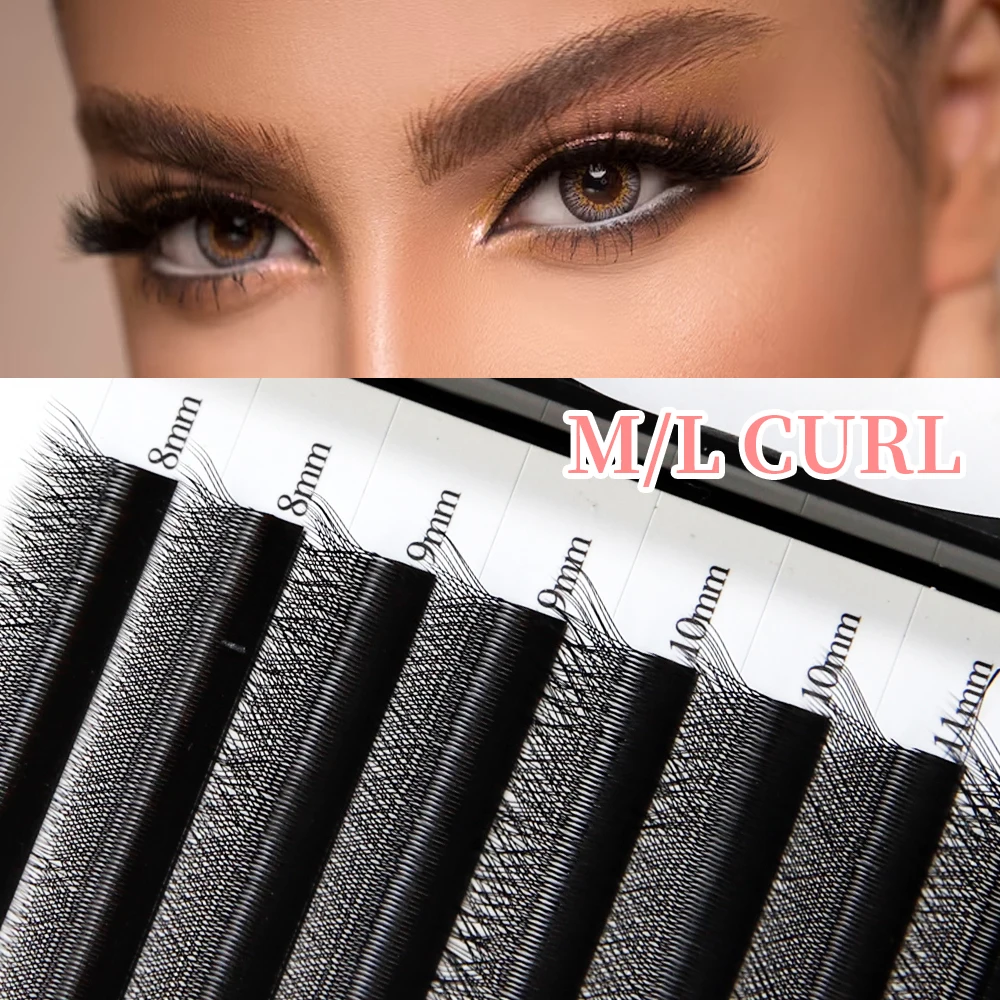 Super Soft 4D W Shape Lashes Clover Bloom Handmade Premade Volume Fans W Eyelash Extensions Natural Individual Lashes