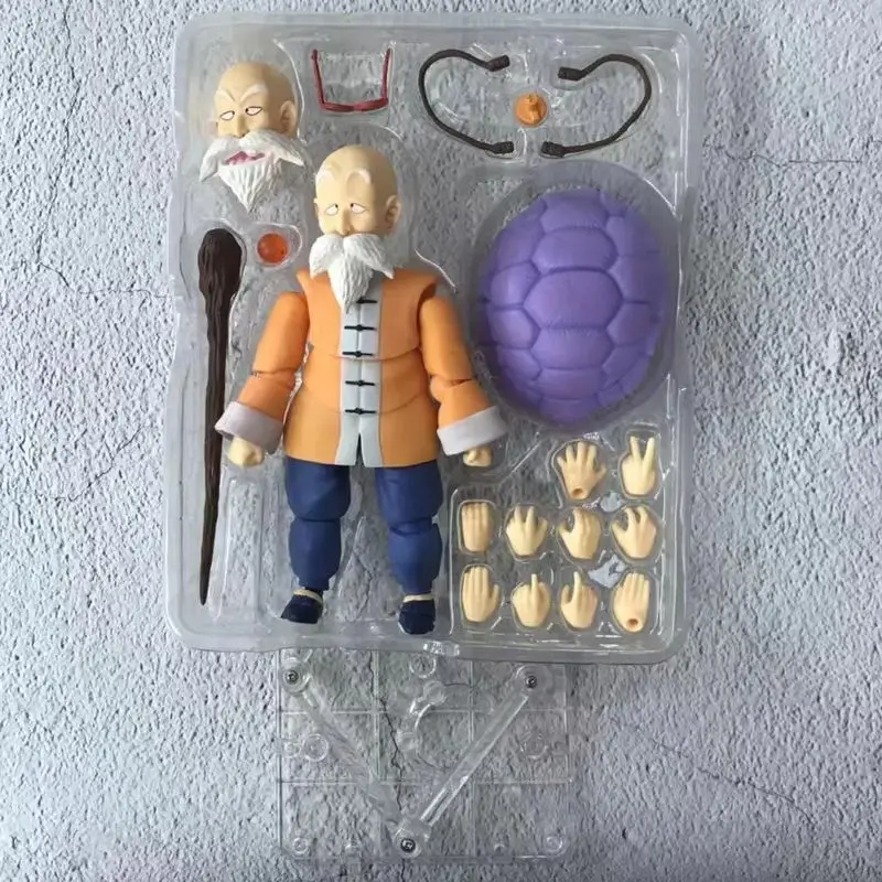 Action Figurine Dragon Ball Shf Master Roshi Anime Figure Collezione in PVC Decorazione Statua Modello Giocattoli per bambini Regalo di compleanno