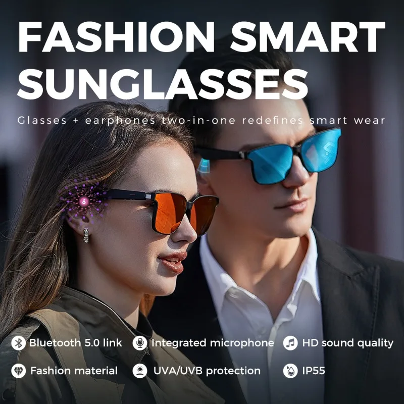 Smart Sunglasses Music Blue Toother Ai Sunglasses Glasses with Screen with Ar Display Smart Glasses Reality