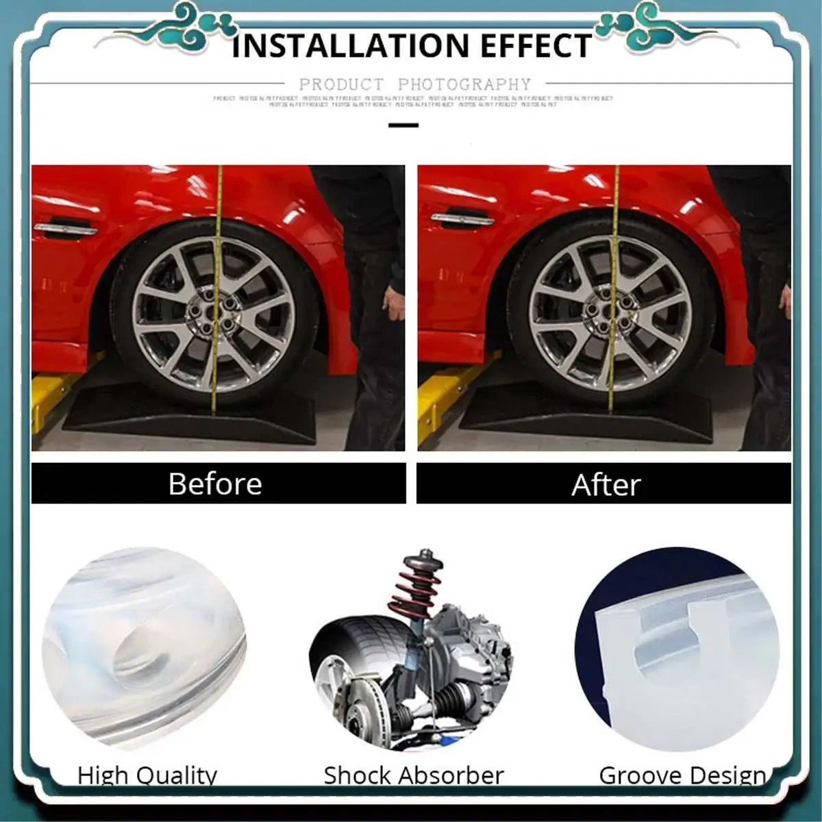 

Премиум 2 шт. автомобильный амортизатор пружинный бампер мощность автобаферы подушка пружинная подвеска резиновый буфер для всех автомобилей