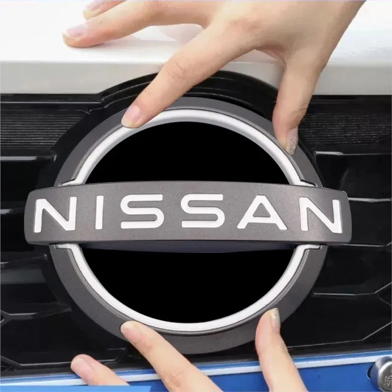 

3D 15.4cm 14.2cm 12.7cm 10cm 8.7cm for Nissan Car Front Head Hood Bonnet Emblem Rear Tail Bumper Trunk Sticker Badge Styling