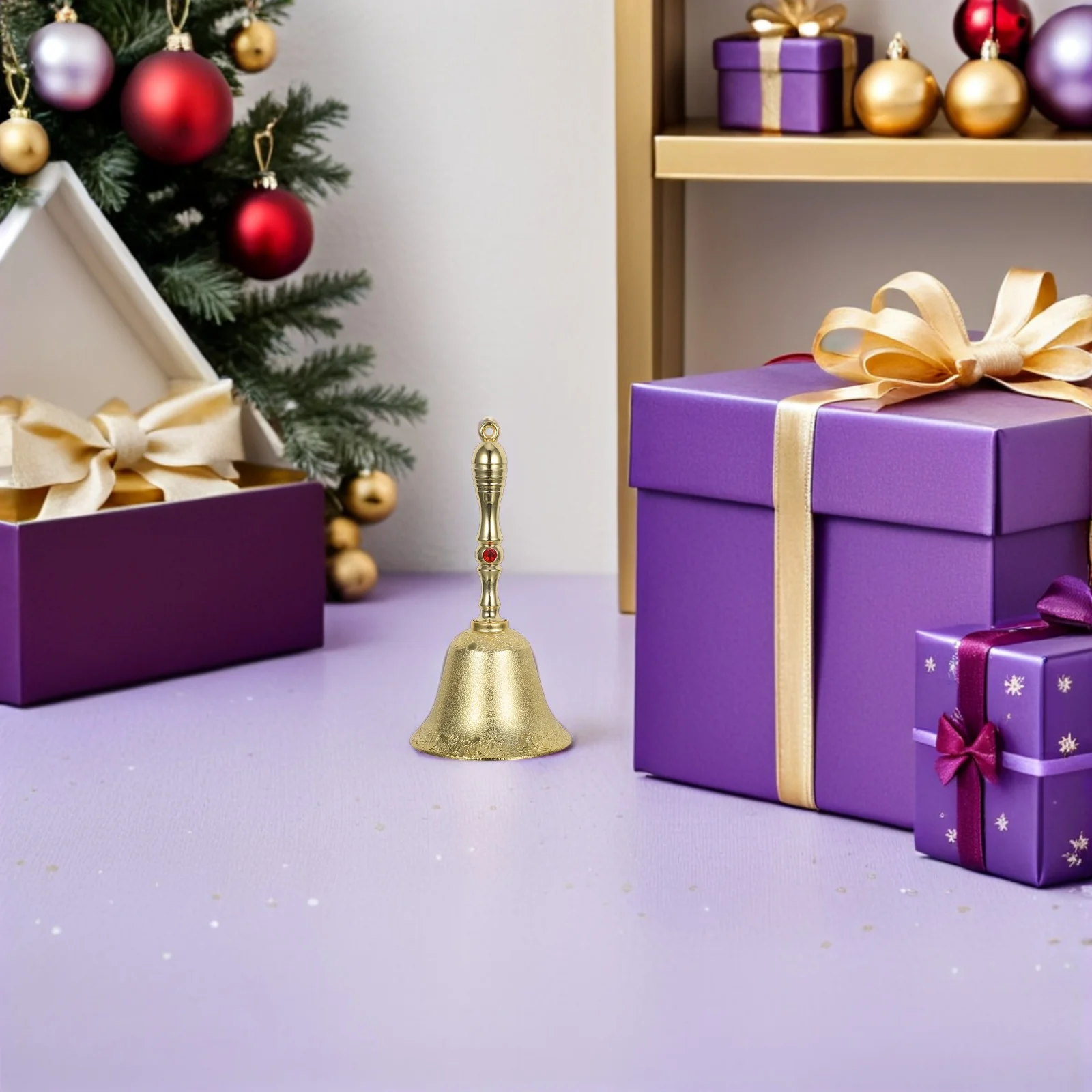 

Loud Hand Bell Vintage Style Metal Call Bell for Use Restaurant Counter Desk Hotel Reception Attention Signal