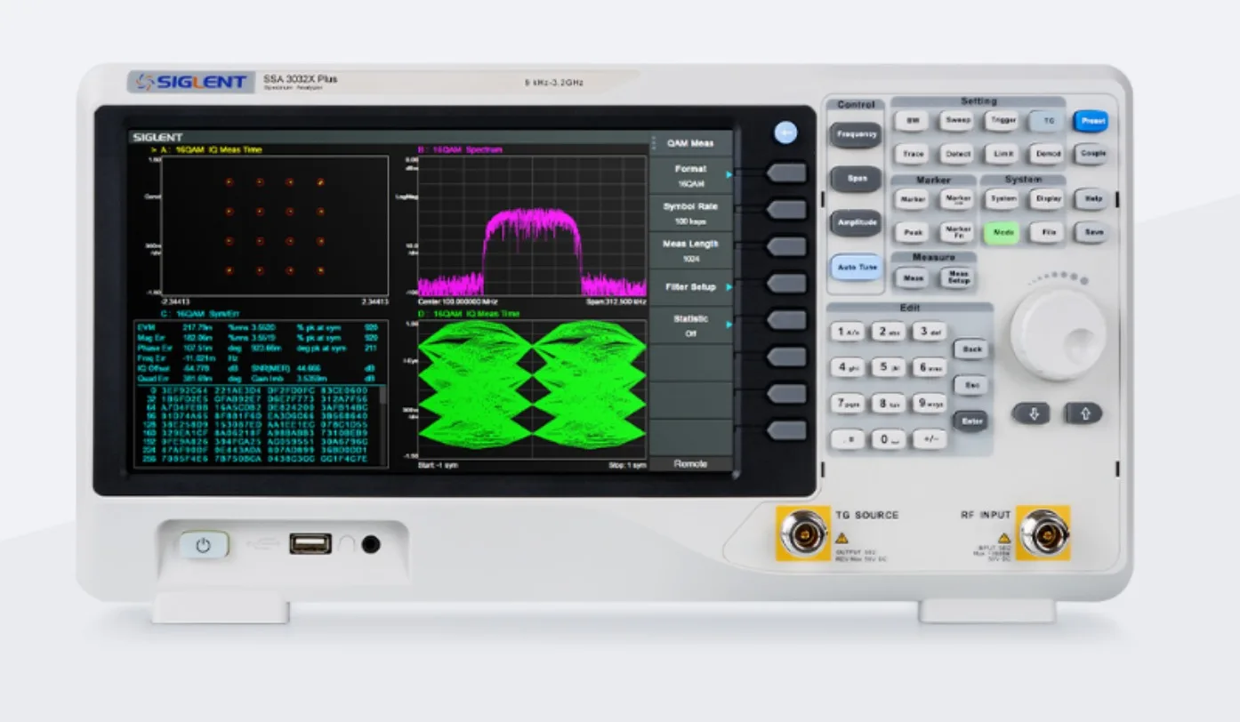1 unidad Siglent SSA3032X Plus - Analizador de espectro de 3,2 GHz con generador de seguimiento y * SY