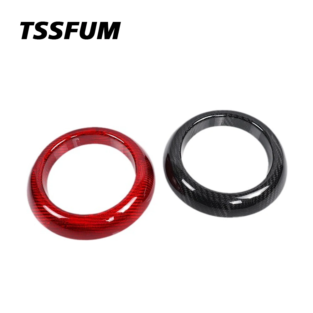 Forged Steel Carbon Fiber Car Gear Panel Decorative Sticker Decal Cover Trim for Mini Cooper S Jcw Countryman F60 Accessories