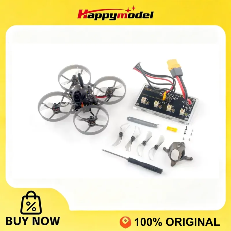 HappyModel Mobula7 1S ELRS Tiny Whoop 75mm FPV Racing Drone Runcam Nano 3 5in1 AIO 12A VTX 400mW RS0802 20000KV