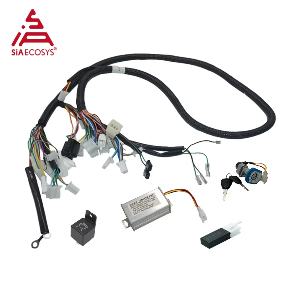 Motor QS QS138 3000W 70H V1 eje estriado del Motor de accionamiento medio con VOTOL EM200-2SP Kit de conversión de controlador CAN