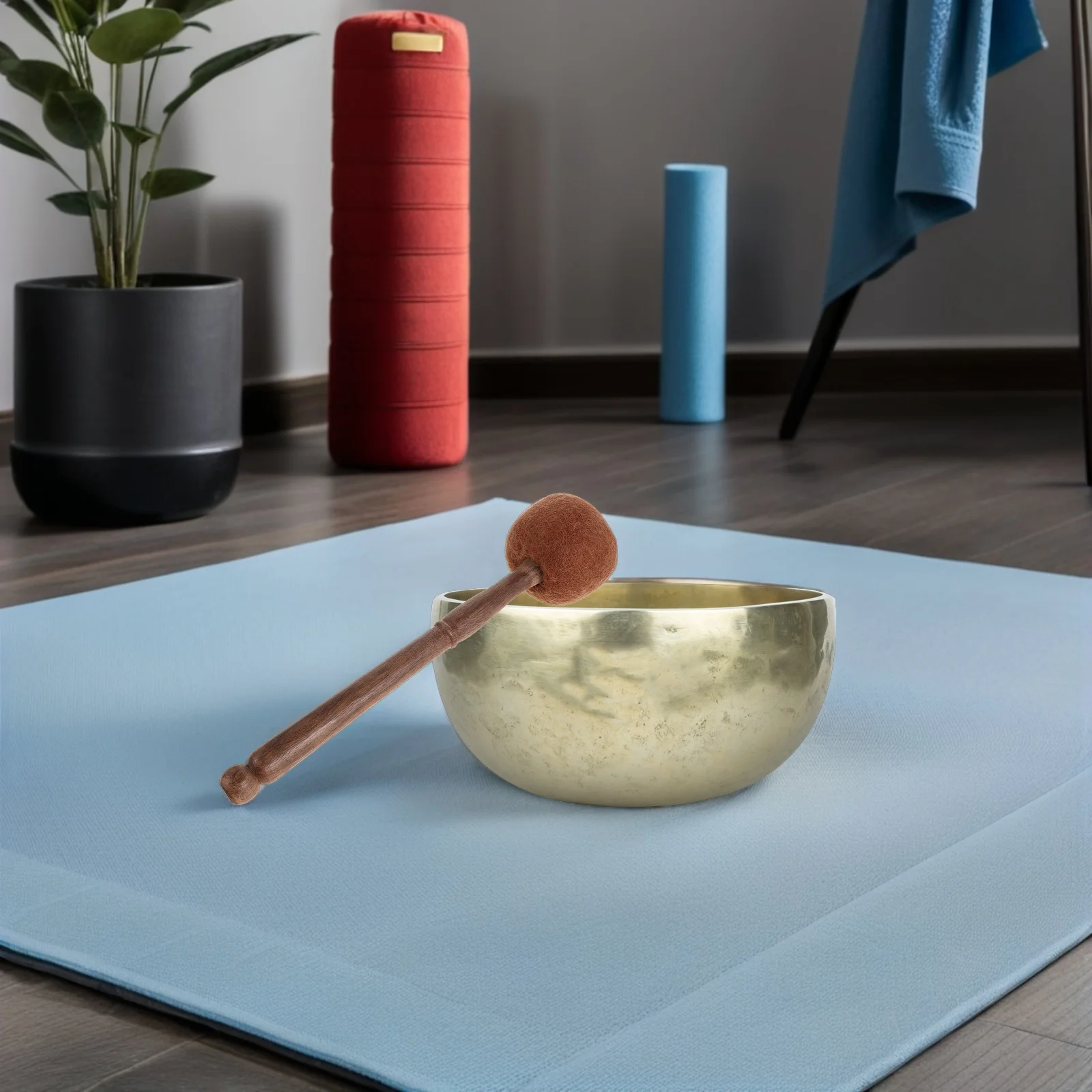 

Singing Bowl Mallet for Chakra Balancing Crystal Bowl Sound Therapy Wooden Beater with Soft Head for Gentle Tones