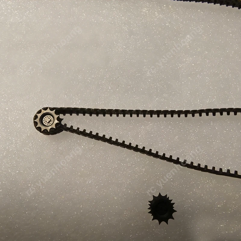 1 Zestaw Skala 1/72 Zmontowane Ogniwa Gąsienicowe do Czołgu RC M1A2/99A/Leopard 2 z Ruchomymi Gąsienicami i Metalowym Kołkiem - Części do Ulepszenia z Statycznych na Dynamiczne