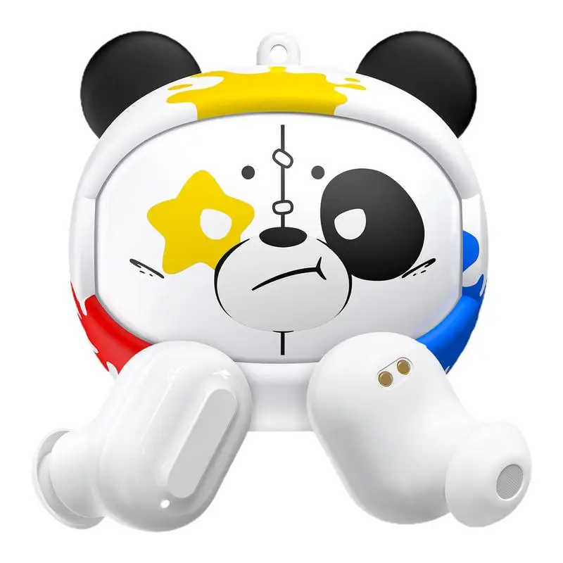 ONIKUMA Sports Earbuds Outdoor Panda-Themed Game Headset High-Speed Transmission Sports Headphones for Cycling Long Journey