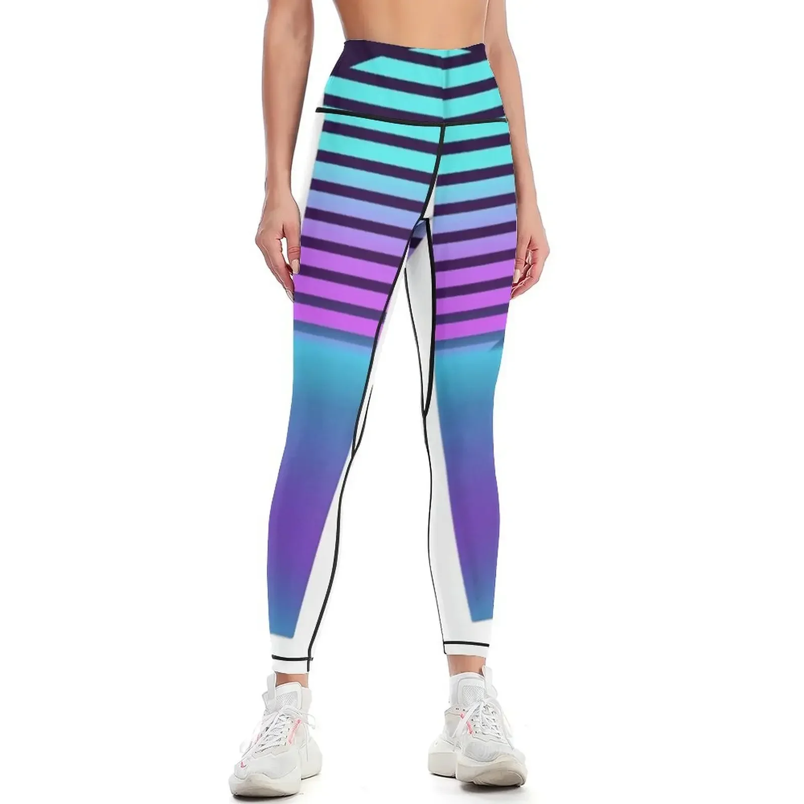 

Calming Neon Sunset Leggings Tight fitting woman Pants sport Legging sexy woman fitness set gym Womens Leggings