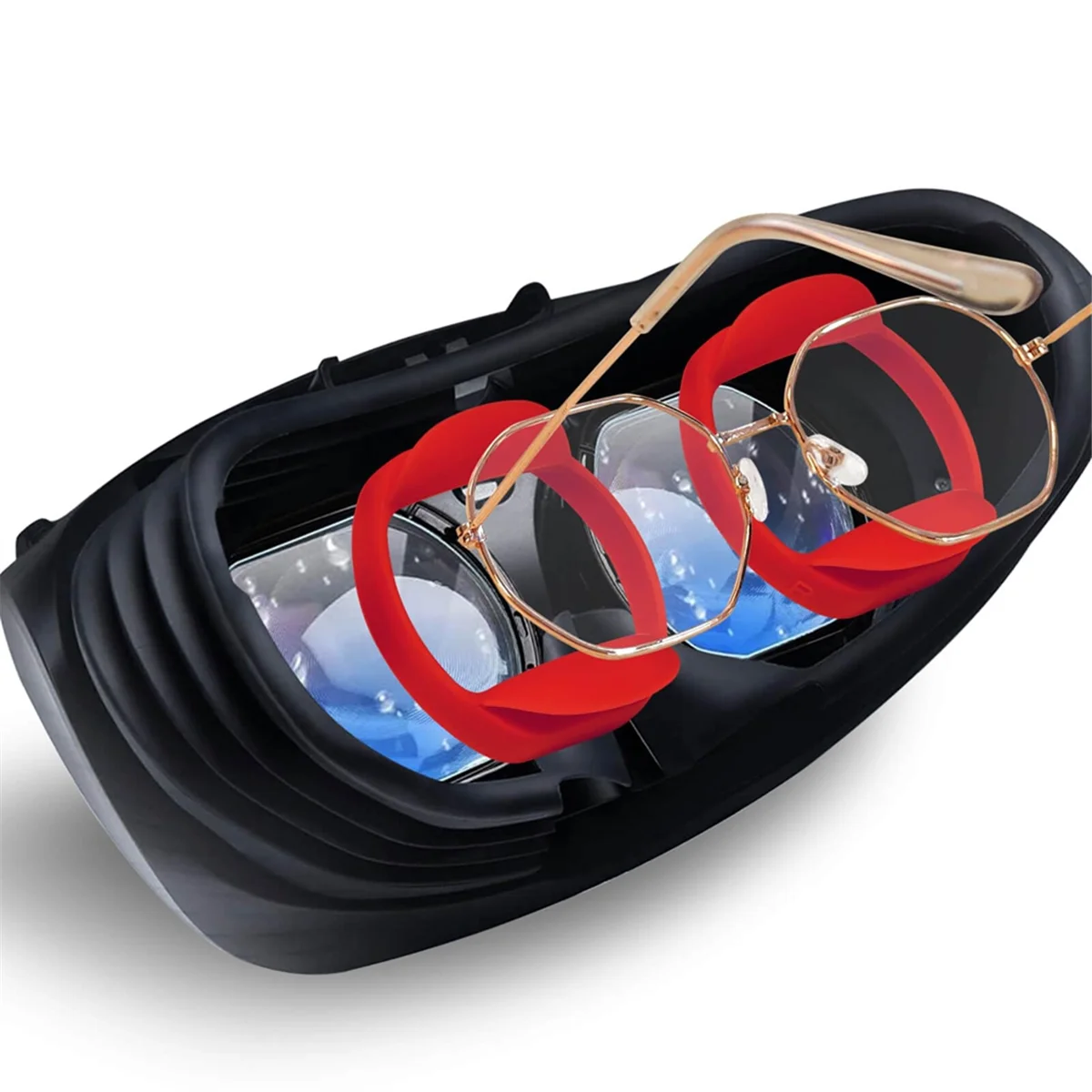 حافظة حماية إطار النظارات AA41T لنظارات PS VR2 Sony Myopia مقاومة للخدش من السيليكون حافظة واقية ناعمة، C