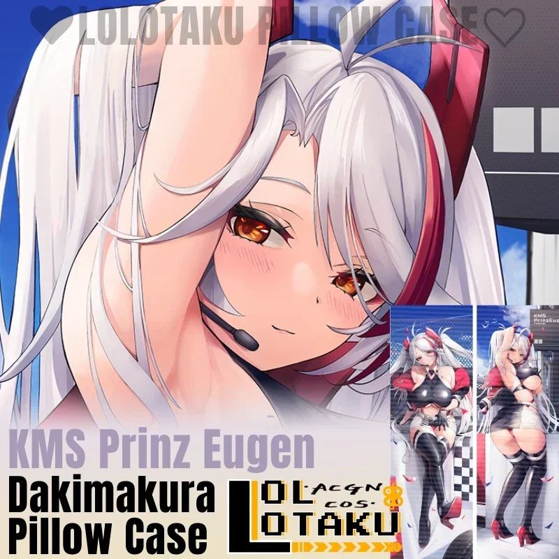 

KMS Prinz Eugen Dakimakura Azur Lane Sexy Pillowcase Hugging Full Body Pillow Case Cushion Cover Home Bedding Decor Otaku Gift