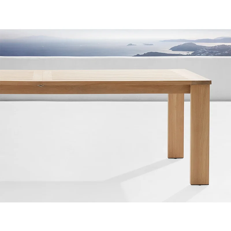 

Современная мебель из тикового дерева с чистой подкладкой, практичный обеденный стол для улицы