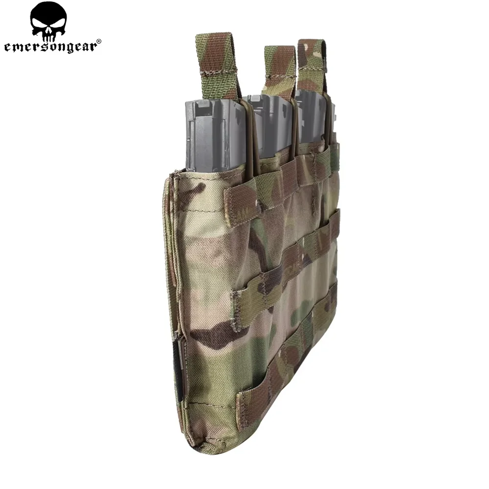 EMERSONGEAR 5.56 potrójny otwarty od góry Mag etui taktyczne sprzęt wojskowy Molle magazyn etui Mag uchwyt Multicam Coyote brązowy EM6356