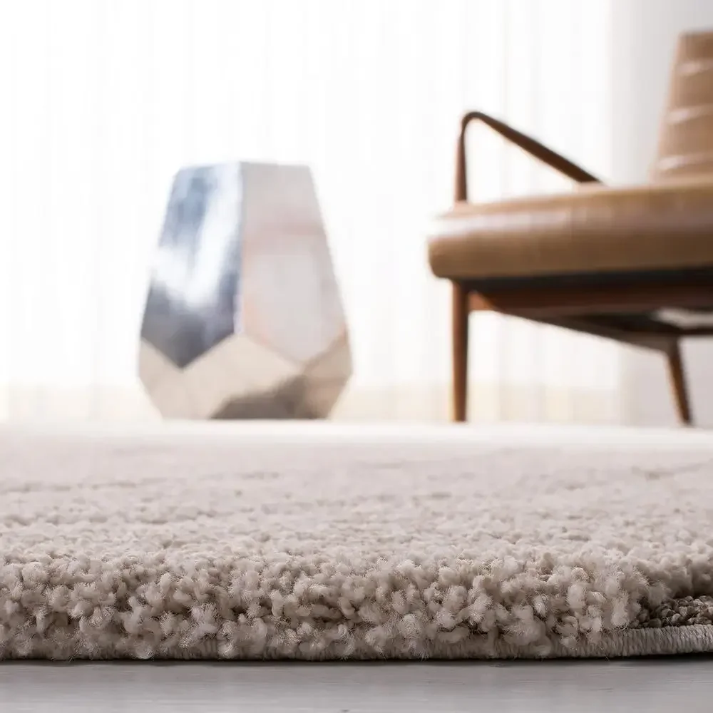 Shag Collection Area Rug - 8'6 x 12', Cream & Cream, Non-Shedding, Easy Care, 1.2 Thick for High Traffic Living Spaces view 6