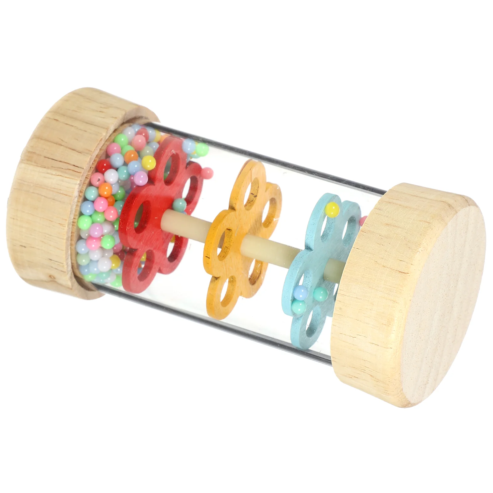 

Wooden Rain Boom Musical Enlightenment Toy Rainstick Cognitive Sound Plaything Rainfall Interactive for Kids Rainphone Child