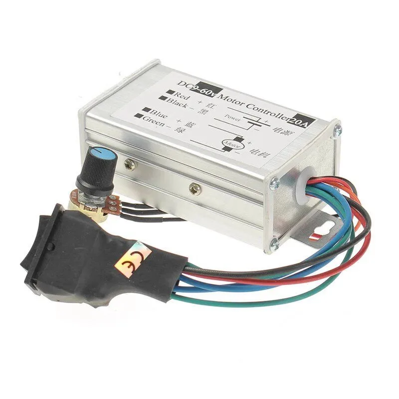 20A Forward and Reverse DC Governor 12V24V36V48V60V Pulse Width Motor Driver PWM Control Board