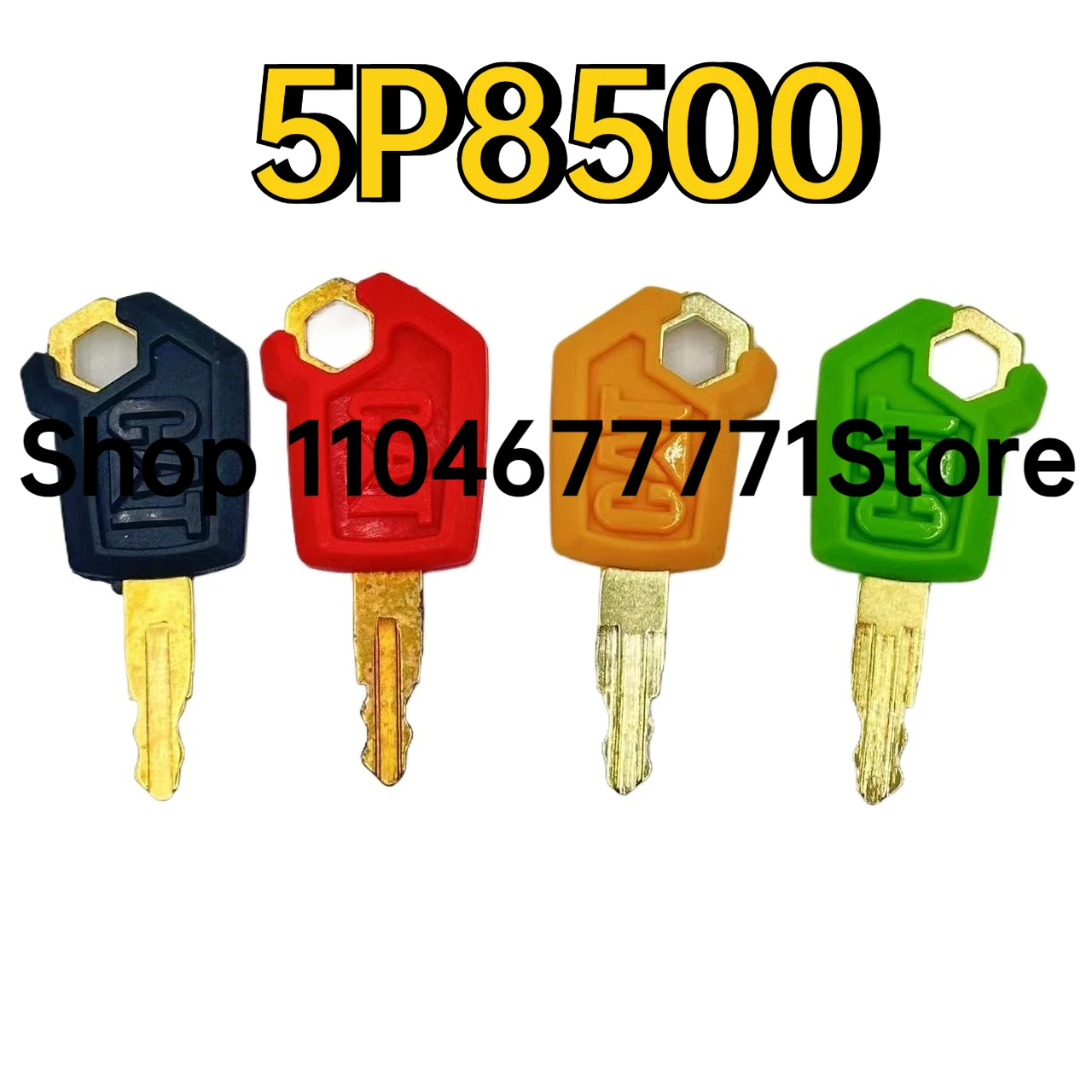 

10 шт. 5P8500 ключ запуска зажигания и дверной замок, высококачественный ключ для экскаватора Caterpilllar Cate, бульдозера-погрузчика