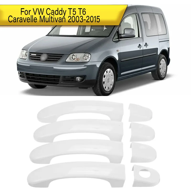 

For VW Caddy T5 T6 Caravelle Multivan 2003-2015 4-Door Handle Cover Decorative Trim Pieces ABS Decorative Stickers