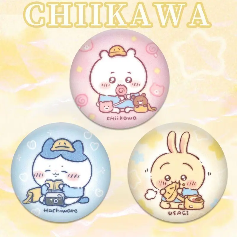Chiikawa Hachiware Usagi Fanmade Badge Brooch Anime Merchandise Japanese Kawaii Cute Enamel Pin Gift For Fans Cosplay Otaku