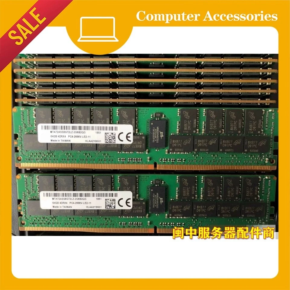 

Для DELL R630 R640 R730 R740 серверная память 64G DDR4 PC4-2666V ECC REG