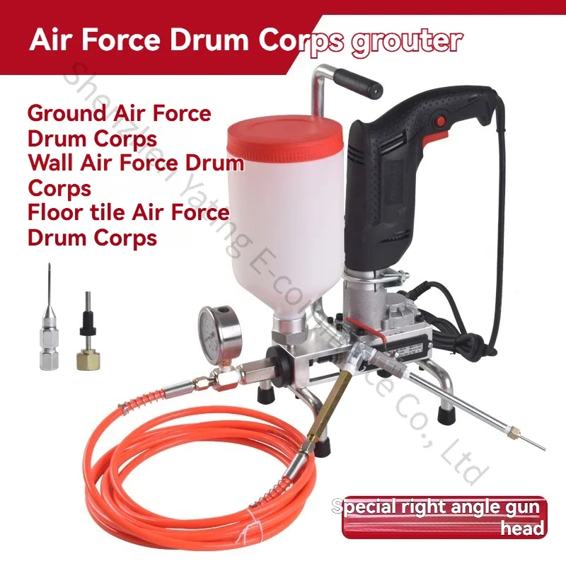 

220V High Pressure Waterproof Grouting Machine 910W Injection Pump Epoxy/Polyurethane Foam Grouting Liquid Leakage Tool