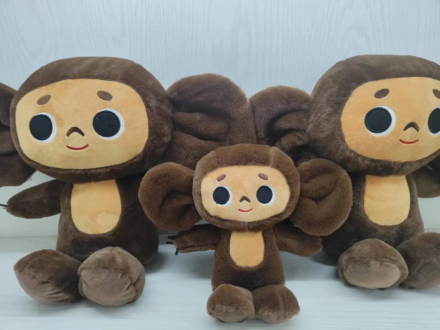 Russia Movie Cheburashka plush toy big eyes monkey with clothes doll Russia Anime baby kid sleep appease doll toys for children