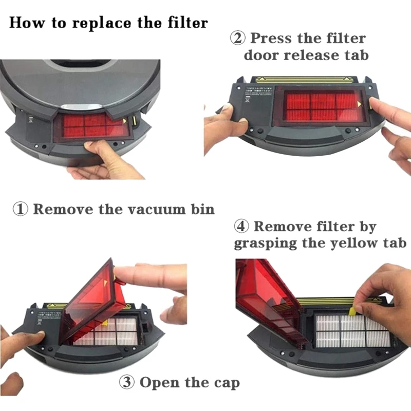 โปรโมชั่น!ชิ้นส่วนเครื่องดูดฝุ่น 2 ชุด: ชุดแผ่นกรอง Hepa 1 ชุดและผ้าซับทําความสะอาด 1 ชุดผ้าขี้ริ้วแบบใช้แล้วทิ้ง