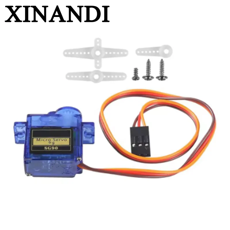 1-10PCS SG90 9G Micro Digital Servo Motor 180/360Degree Fixed-Wing Gear Servo Motor for Rc Helicopter Toy Airplane Aircraft