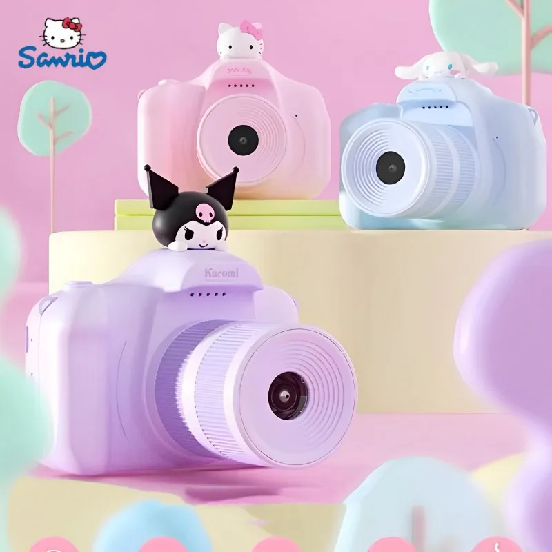 4800w Pixels Sanrio Toy Camera Kawaii Hello Kitty Anime Figure Portable Photograph Music Game Camera Birthday Gift Toy