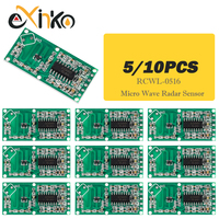 5/10pcs RCWL-0516 Micro Wave Radar Sensor Switch Board RCWL 0516 Microwave Human Body Induction Intelligent Module Output 3.3V