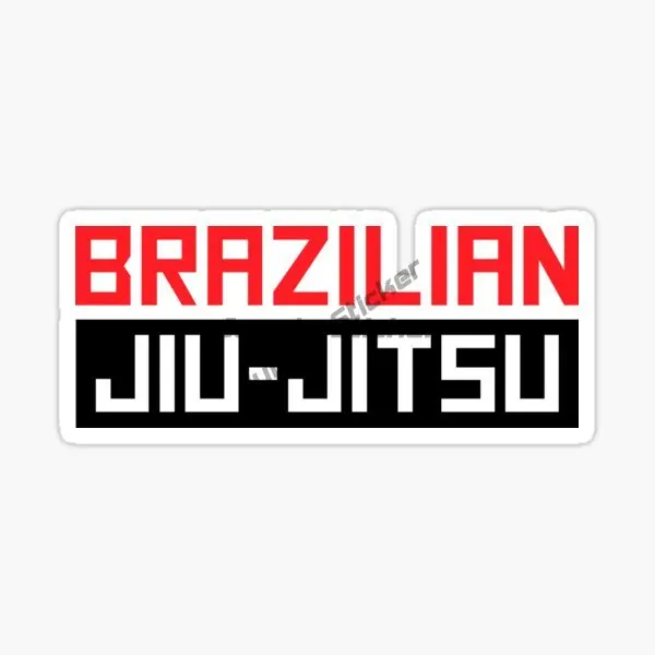 Brazilirn Jiu Jitsu BJJ Emblem Creative Personalized PVC Stickers for Decorate Car Suv Van Wall Room Table Motorcycle Off-road