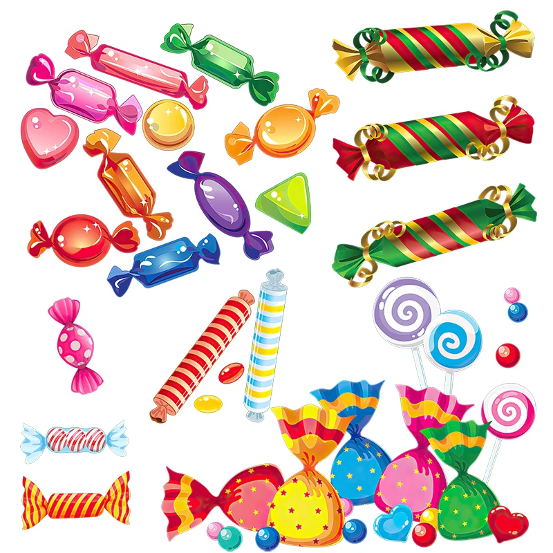Three Ratels CHT26 Sweet colored candy festival celebration decoration birthday party Decal kitchen decoration