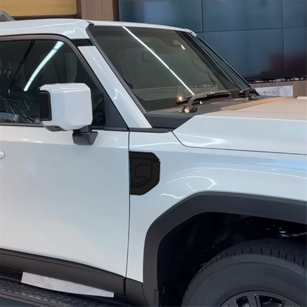 도요타 랜드 크루저 250 프라도 LC250 2024 자동차 사이드 펜더 커버 트림 장식, 외부 액세서리