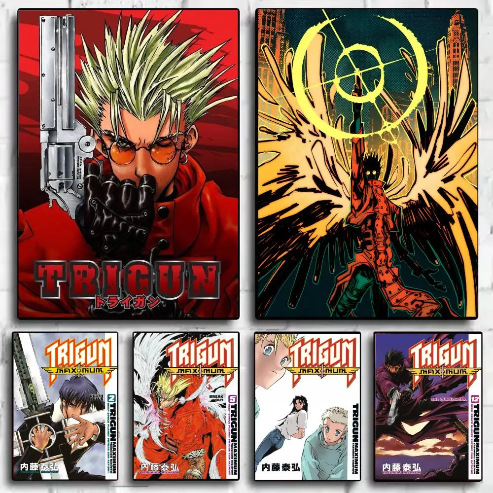 Anime T-Trigun M-Maximum Poster Wall Art Poster Print Decorative Artwork for Bedroom Living Room Office Home Decoration