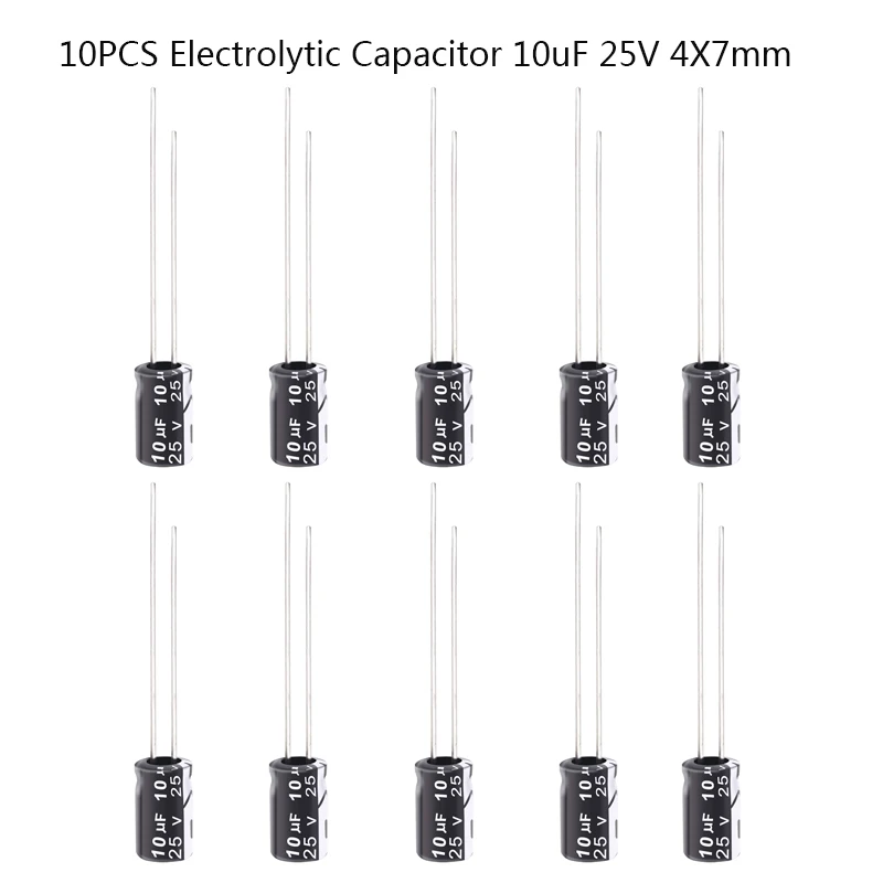 

10PCS Electrolytic Capacitor for Repair Household Appliances Communication Equipment