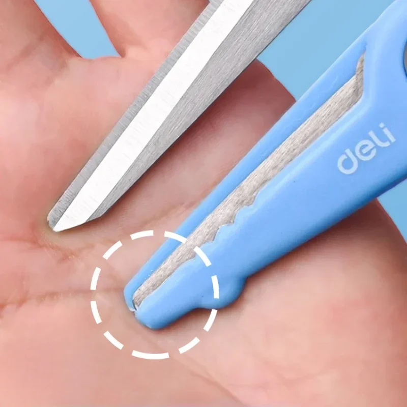 1 Uds. 6071 tijeras de seguridad de encaje de cabeza redonda de cocodrilo de dibujos animados para niños son adecuadas para que los estudiantes bricolaje a mano