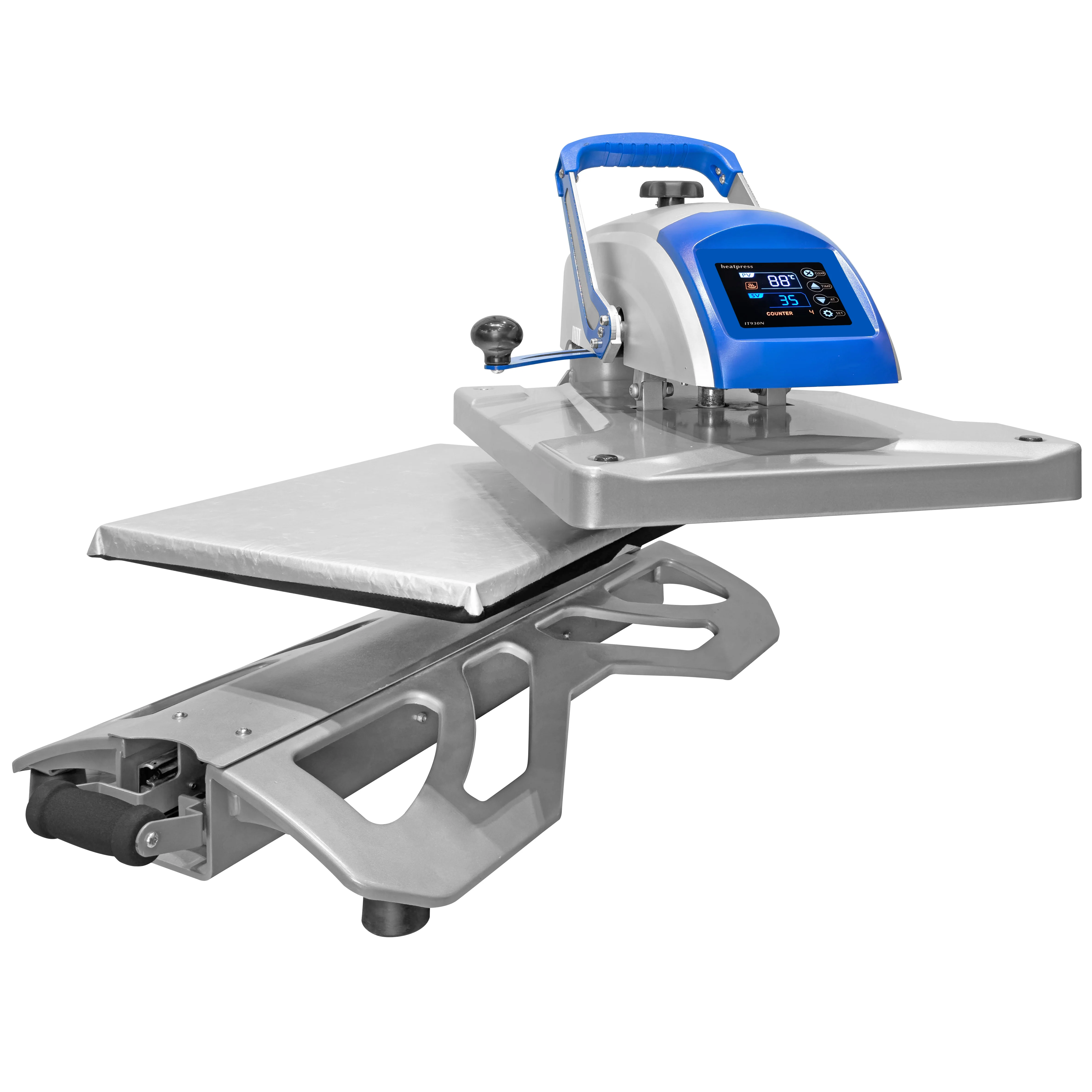 HP3805N 40x50 Swing Away Sublimation Heat Transfer Press Machine With Pull Out Drawer