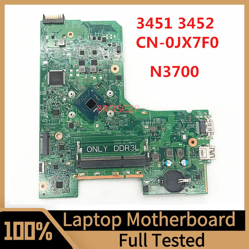 

CN-0JX7F0 0JX7F0 JX7F0 For DELL Inspiron 3452 3552 Laptop Motherboard 14279-1 With SR29E N3700 CPU 100% Full Tested Working Well