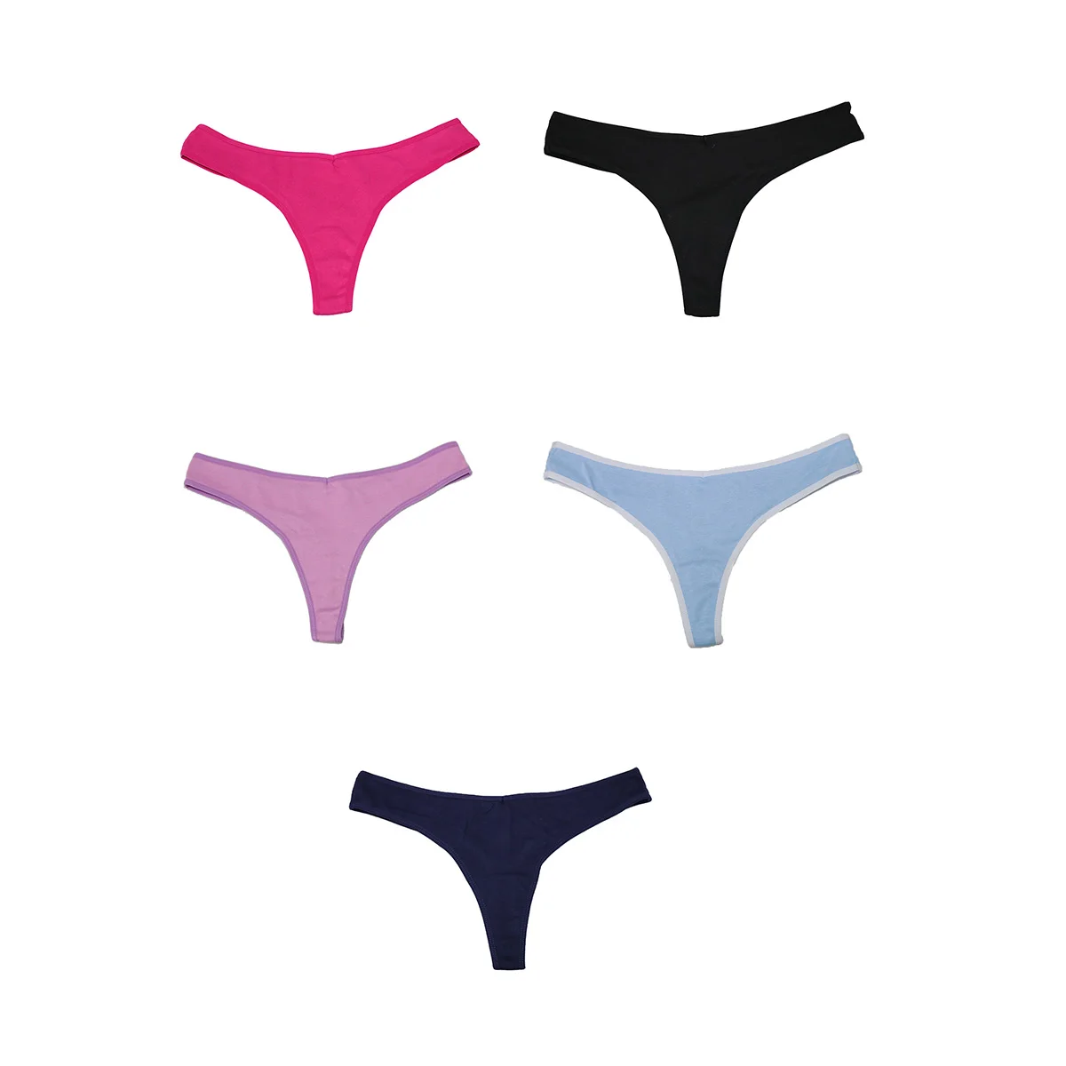 

6 Colors Sexy Thong Women'S Pure Cotton Underwear Seamless Solid Colored Thong Women'S Low Waisted Thong