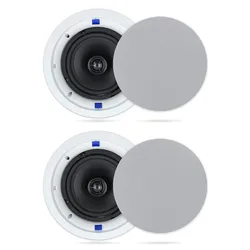 Herdio 6.5'' 320W Ceiling Speaker Indoor Roof Loudspeaker In-Wall Stero Speaker For Home Background Music System AUX Wholesale