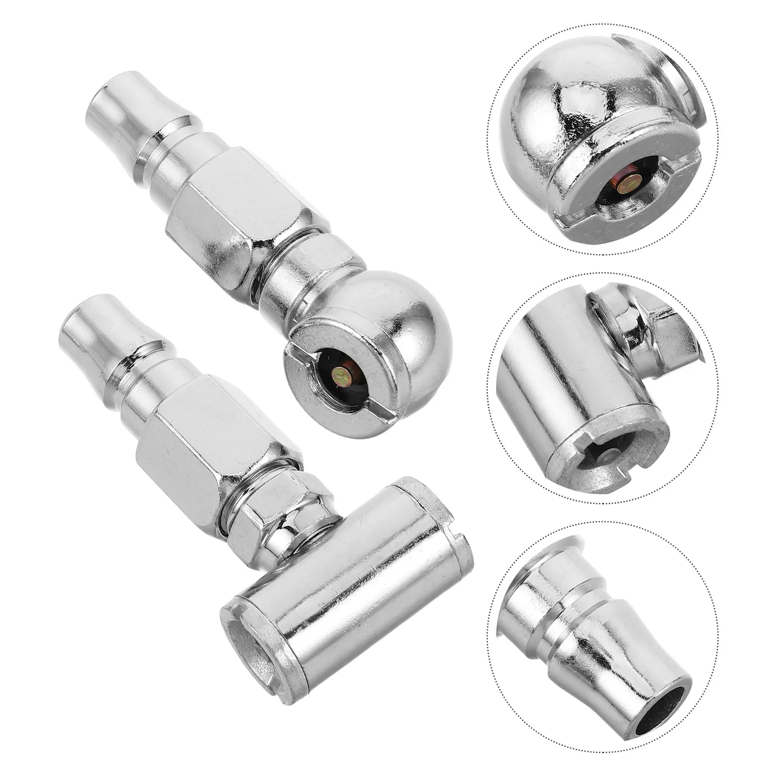 

4Pcs T-Shaped Dual Head Tire Quick Inflation Nozzle Universal Air Pump Chuck for Motorcycle Electric Bike Bicycle Portable Heavy