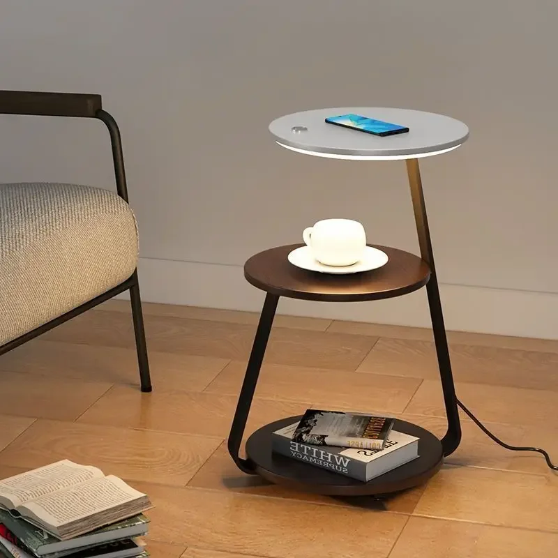 Wireless Charging Coffee Table Shelf Lamps Led Floor Lamps for Living Room Sofa Side Eye Protection Bedside Light Home Decor